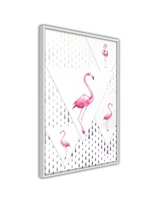 Poster  Flamingos and Triangles